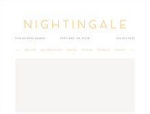 Tablet Screenshot of nightingaleacupuncture.com